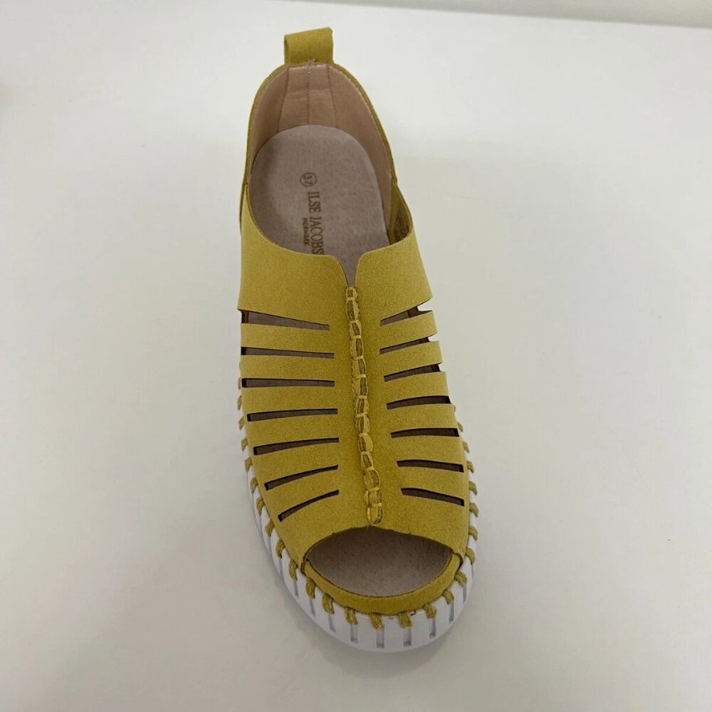 Ilse Jacobsen Tulip platform sandal 9376 Citronella - NEW IN BOX! - Picture 2 of 4